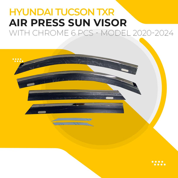 Hyundai Tucson TXR Air Press Sun Visor With Chrome 6 Pcs