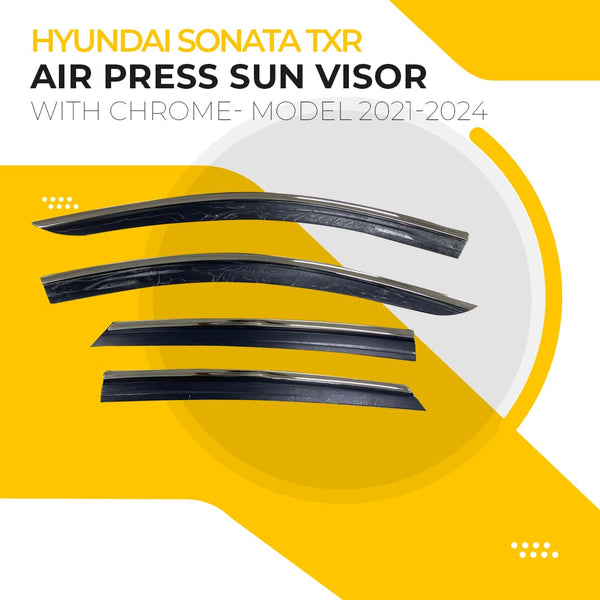 Hyundai Sonata TXR Air Press Sun Visor With Chrome 4 Pcs 2021-2024