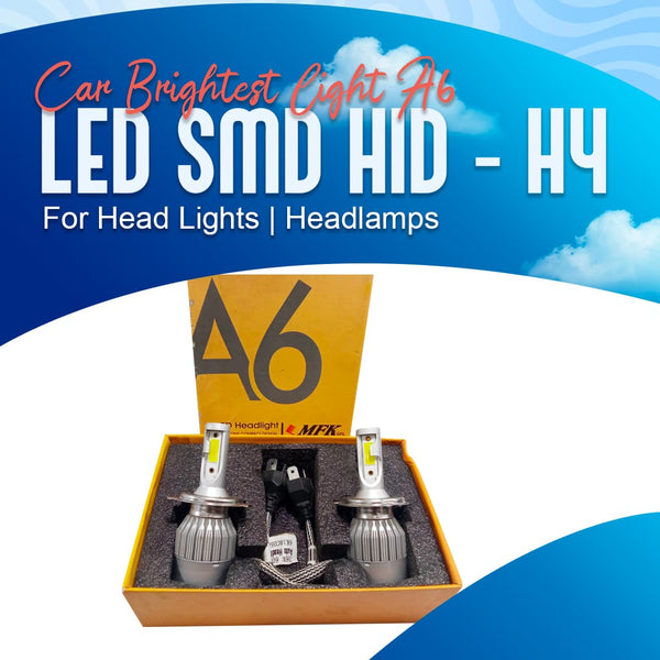 Car Brightest Light A6 LED SMD HID - H4