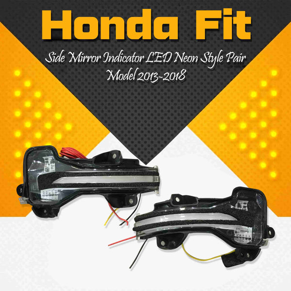 Honda Fit Side Mirror Indicator LED Neon Style Pair - Model 2013-2018