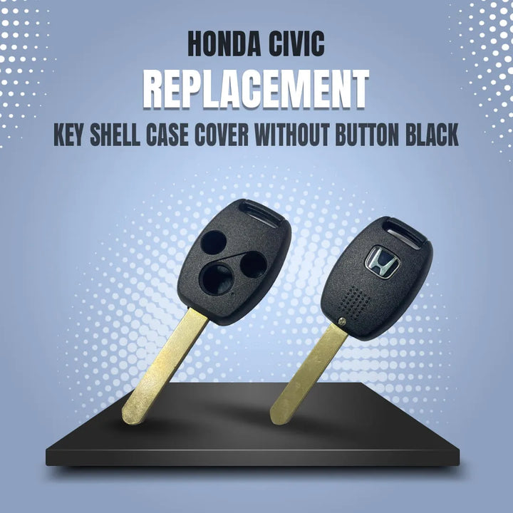 Honda Civic Replacement Key Shell Case Cover Without Button Black