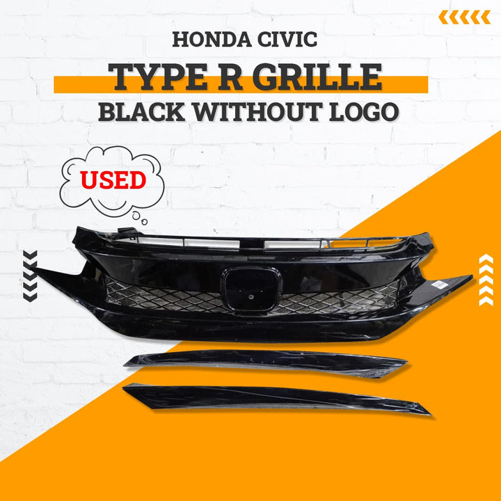 Used Honda Civic Type R Grille Black Without Logo - Model 2016-2021