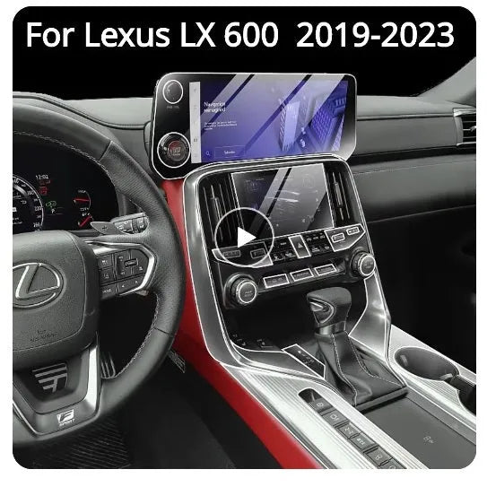 Lexus LX600 Interior PPF TPU Sheets - Model 2019-2023