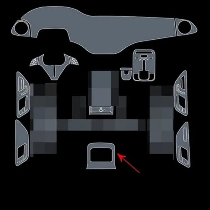 Mercedes Benz EQC Interior PPF TPU Sheets Model - 2024