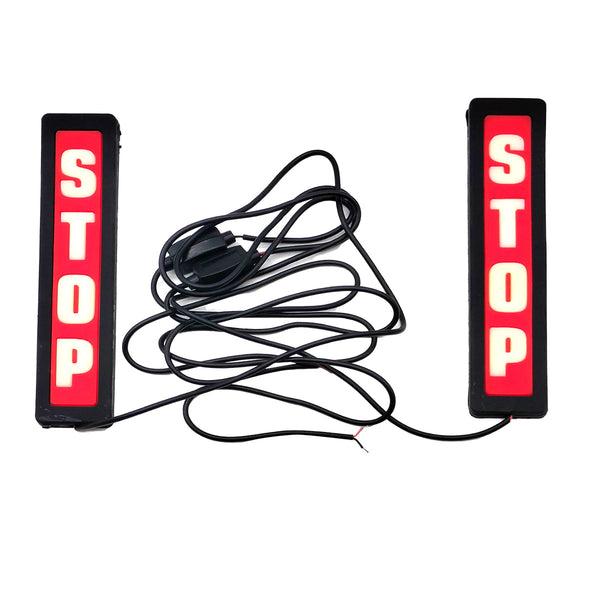 Stop Logo Day Time Back Bumper Lamp White