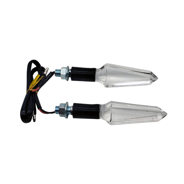 Bike Crystal Side Indicator Pair Yellow Design B (A70360)