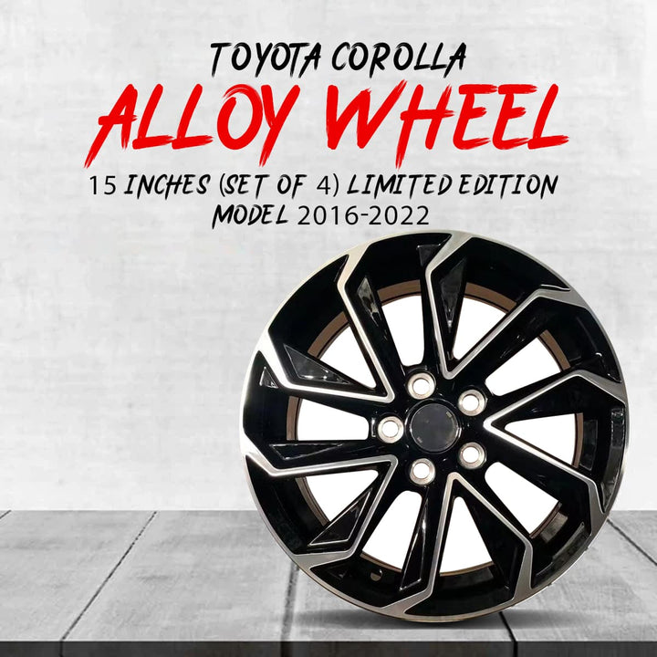 Toyota Corolla Alloy Rim 15 Inches (Set of 4) Limited Edition - Model 2016-2022