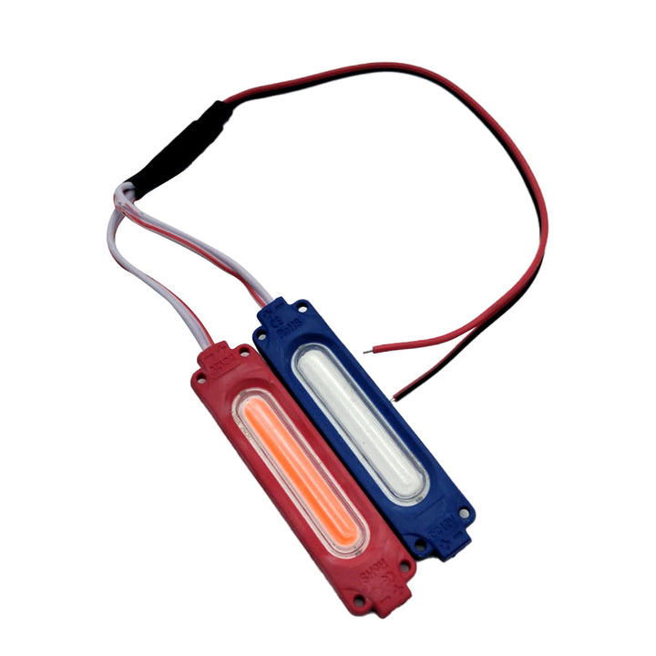 2 Pcs Slim LED Module Light Red Blue