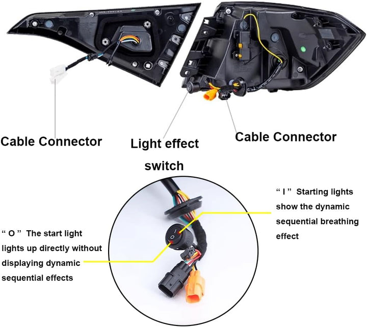 Honda Civic Sequential Back Lamps Light Smoke - Model 2022-2024