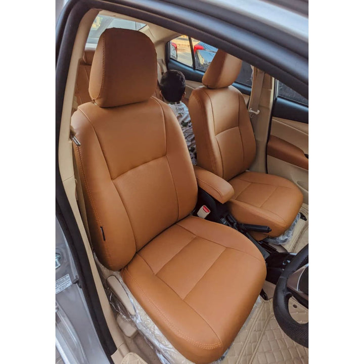 Toyota Yaris Breathable Seat Covers Brown - Model 2020-2021