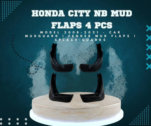 Honda City NB Mud flaps 4 Pcs - Model 2003-2006