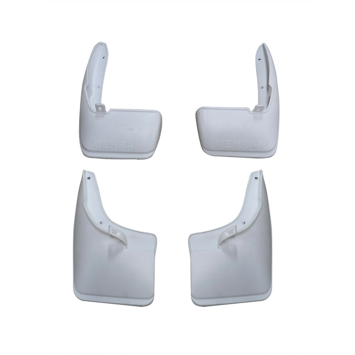 Suzuki Mehran NB Mud Flaps White 4 Pcs - Model 2012-2019