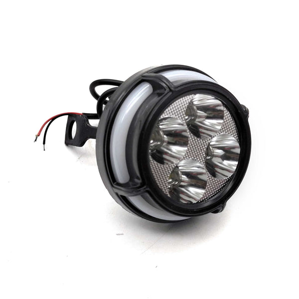 Bike 4 LED Spot Flash Light With DRL White