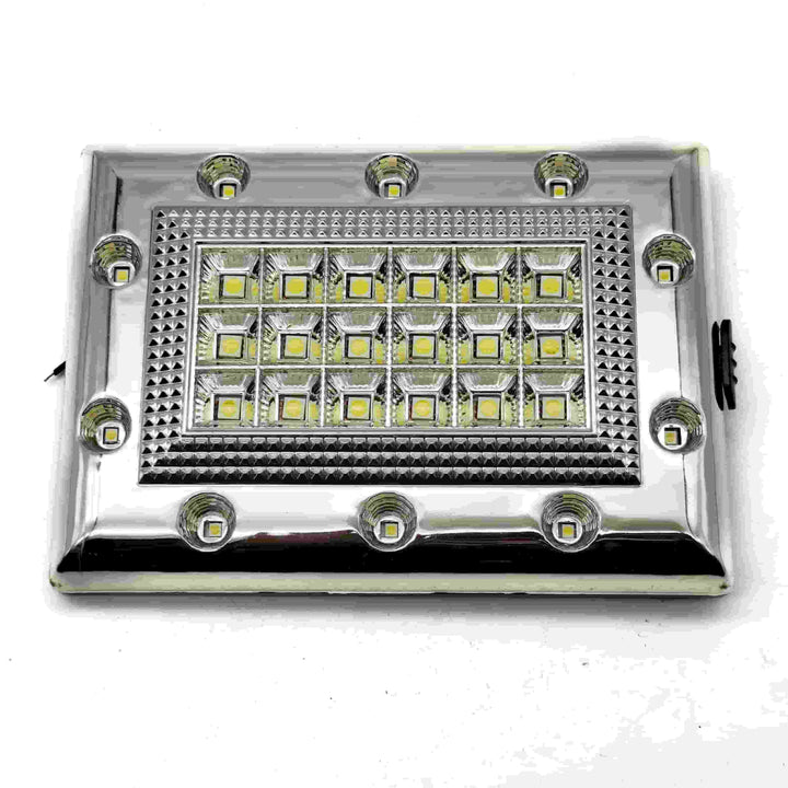 Roof Light 28 SMD Chrom White