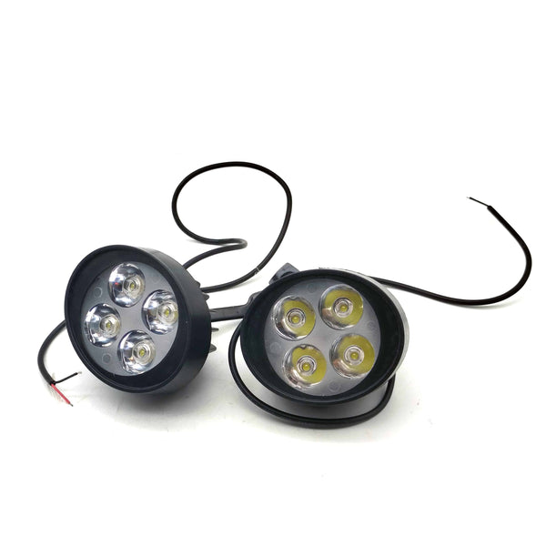 Motorcycle Oval Shape 4 Smd Mirror Lamp Light For Bike Pair