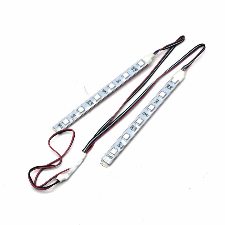 Slim Flasher Light 6 Smd Strip White Pair