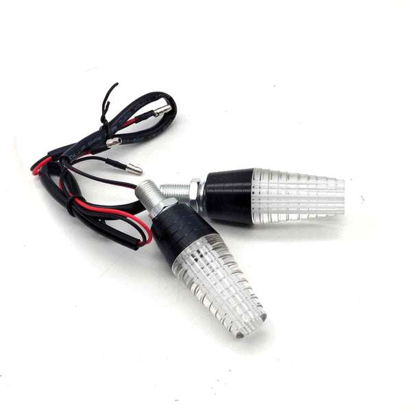 Crystal Style Bike Side Indicator White Pair