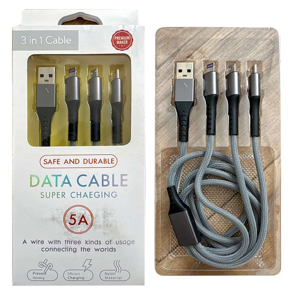 Fast Charging Data Cable 3 in 1