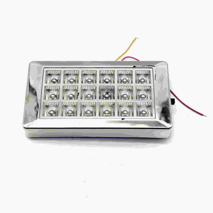 Roof Light 18 SMD Chrome White