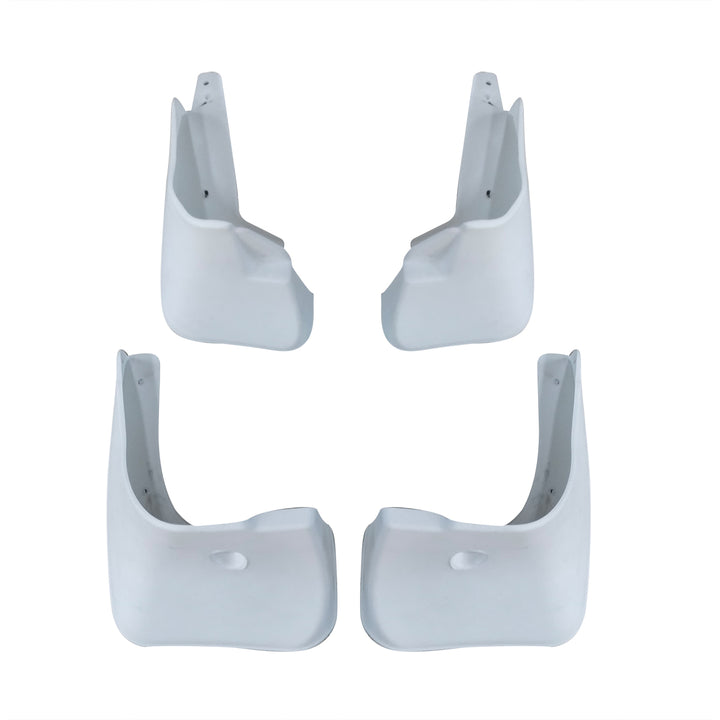 Toyota Corolla NB Mud Flaps 4 Pcs White - Model - 2008-2012