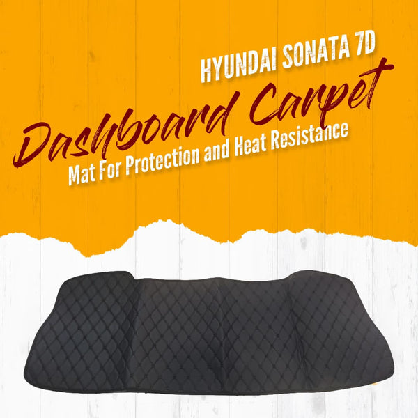 Hyundai Sonata 7d Dashboard Carpet Black - Model 2021-2024