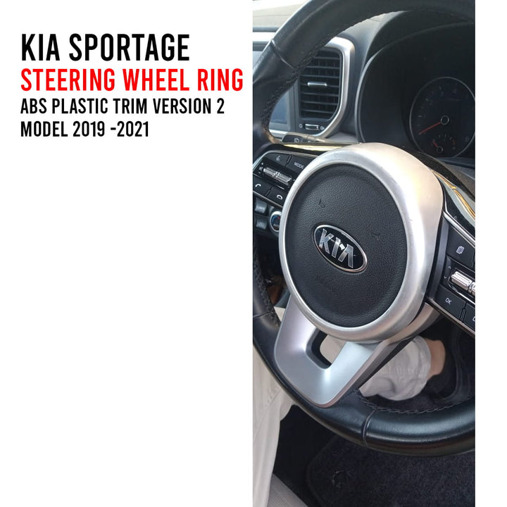 KIA Sportage Steering Wheel Ring ABS Plastic Trim Version 2 - Model 2019 -2021