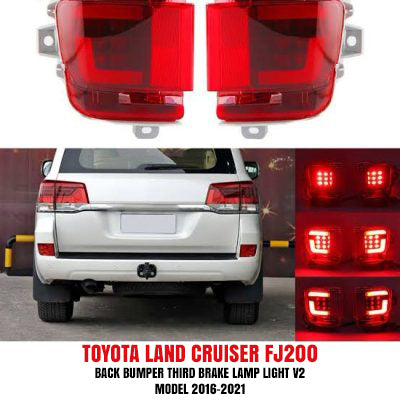 Toyota Land Cruiser FJ200 Back Bumper Third Brake Lamp Light V2 - Model 2016-2021