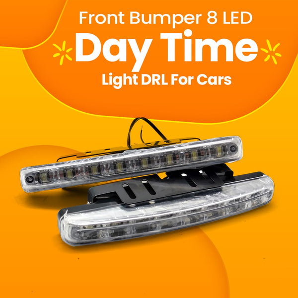 Front Bumper 8 LED Day Time Light DRL For Car  AC1983