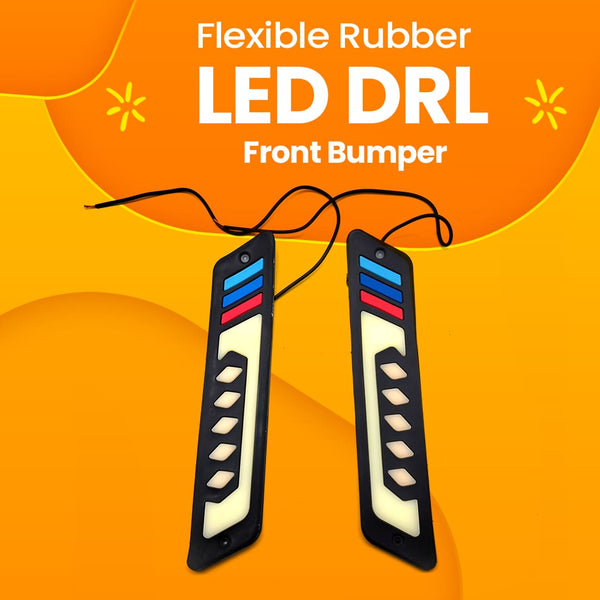 Flexible Rubber Front Bumper LED DRL A90360