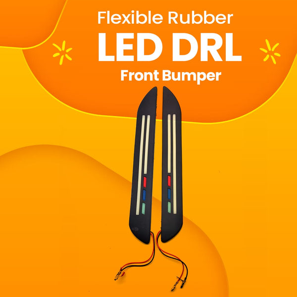 Flexible Rubber Front Bumper LED DRL A90360