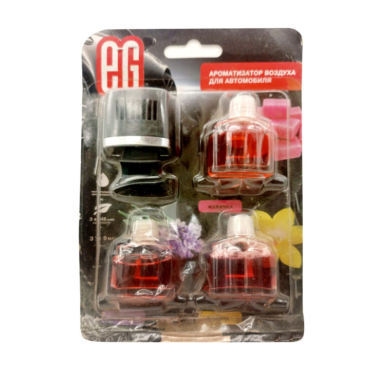 Used EG Car AC Grille Car Perfume Fragrance With Three Refills