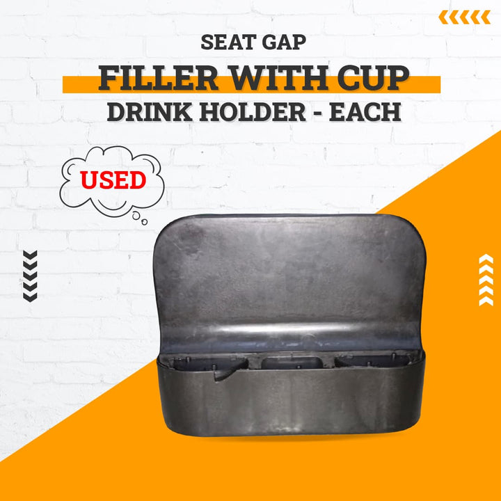 Used Seat Gap Filler With Cup Drink Holder - Each