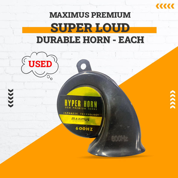 Used Maximus Premium Super Loud Durable Horn - Each