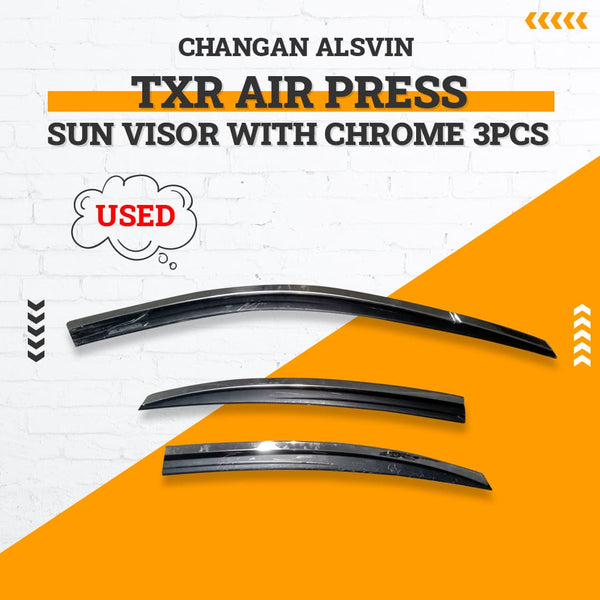 Used Changan Alsvin TXR Air Press Sun Visor With Chrome 3pcs - Model 2021-2024