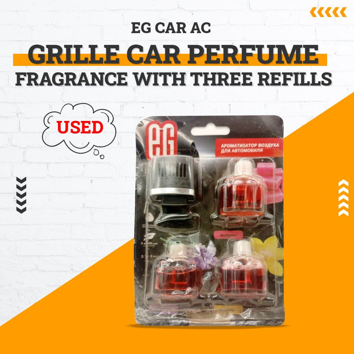 Used EG Car AC Grille Car Perfume Fragrance With Three Refills