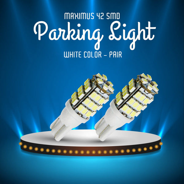 Maximus 42 SMD LED Parking Light White Color- Pair