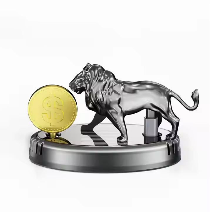 Luxury Car Lion Statue AC Vent Grille Air Freshener Perfume