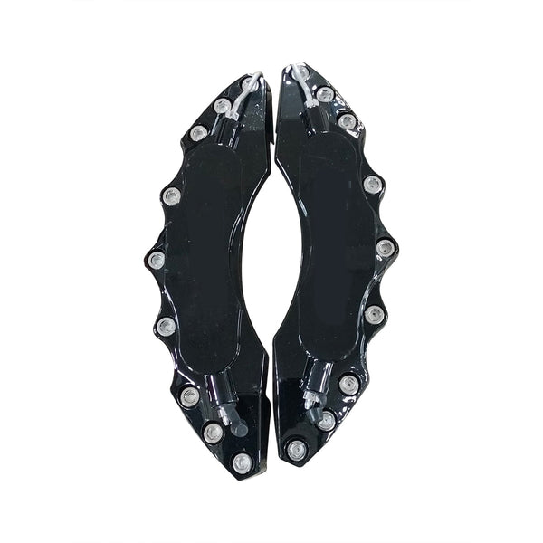 Brake Disk Caliper Pad Cover Pair Large - Black