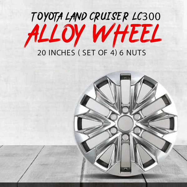 Toyota Land Cruiser LC300 Alloy Rims 20 Inches ( Set Of 4)  6 Nuts - Model 2022-2024