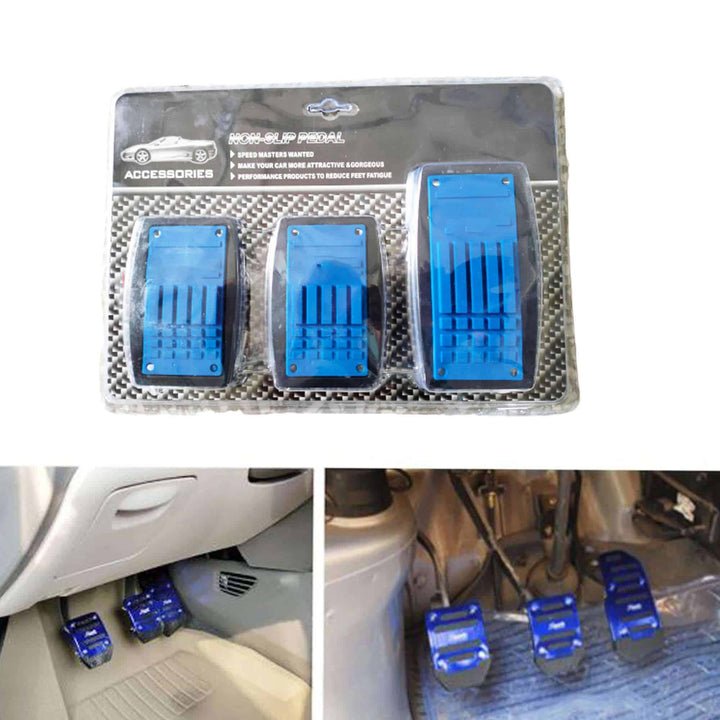 Momo Universal Manual Transmission Car Pedal Covers Blue