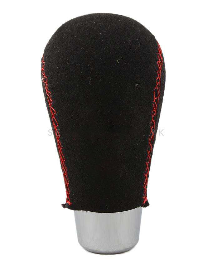 Momo Leather Gear Shift Knob For Manual Transmission with Red Stitch