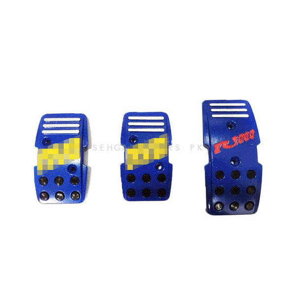 Universal MOMO Pedal Pad Covers Set - Blue