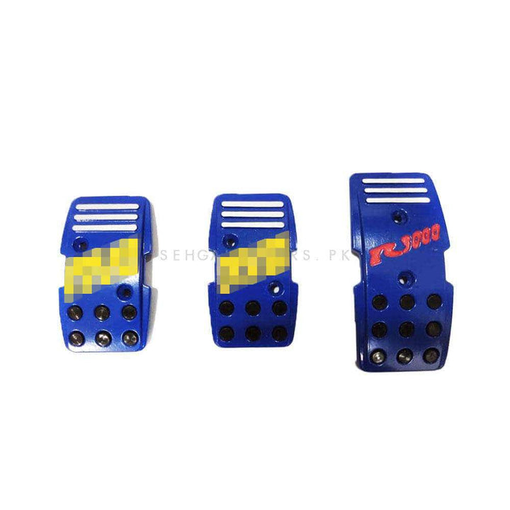 Universal MOMO Pedal Pad Covers Set - Blue