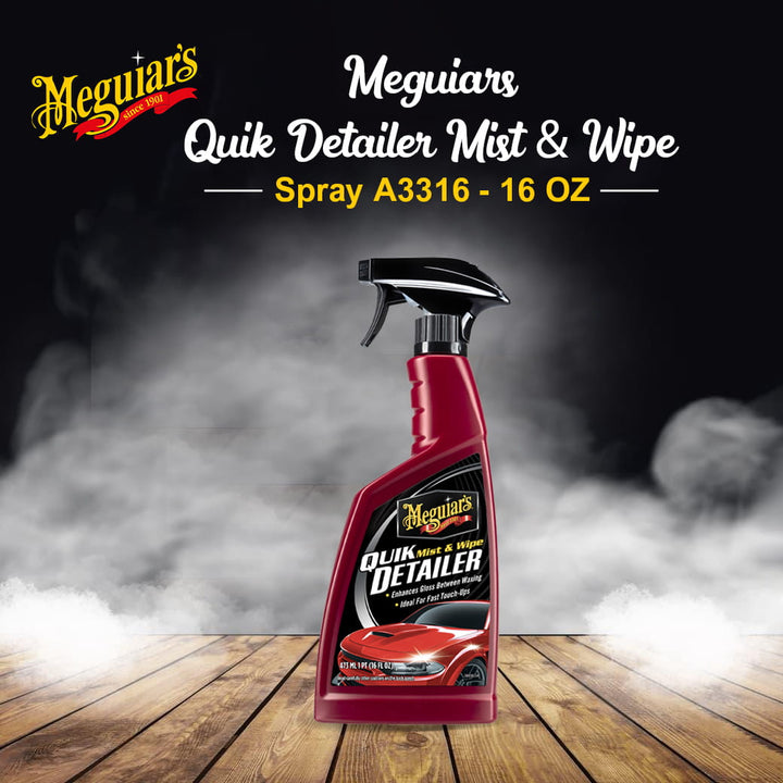 Meguiars Quik Detailer Mist & Wipe Spray A3316 - 16 OZ