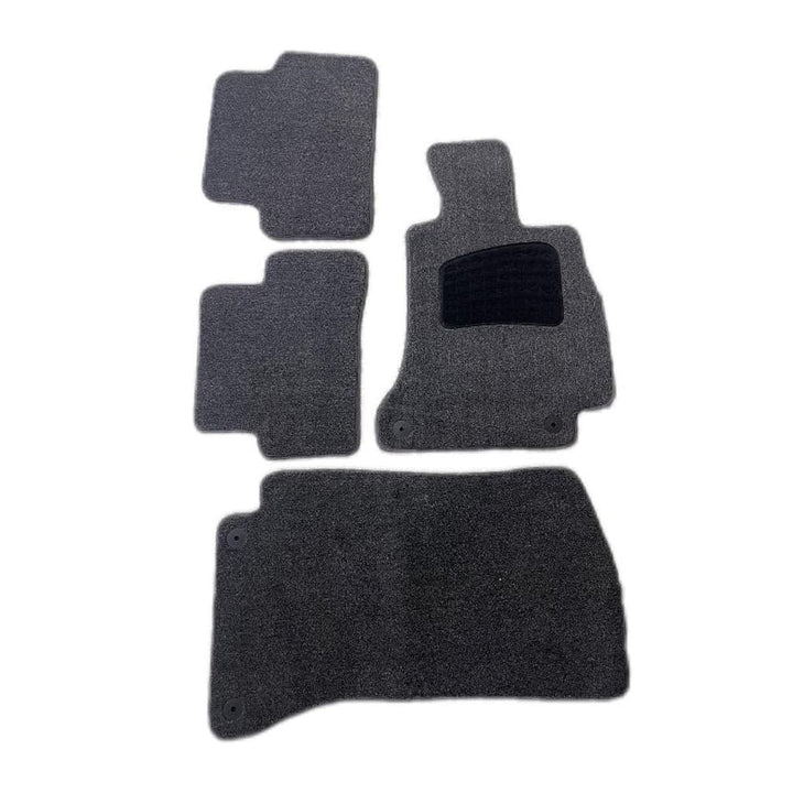 Mercedes Benz C Class Custom Fit Carpet Floor Mat Black Mix Design 4 Pcs - Model 2014-2018