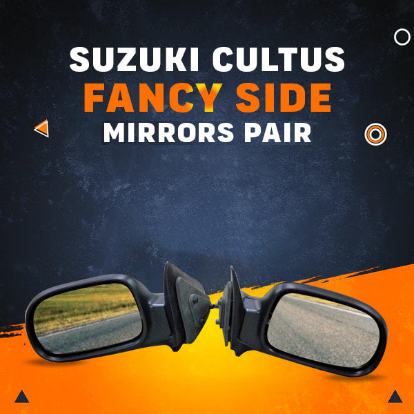 Suzuki Cultus Fancy Side Chromatic Mirrors Pair - Model 2007- 2017