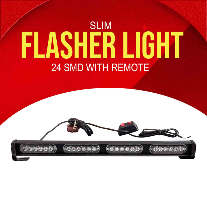 Slim Flasher Light 24 SMD With Remote