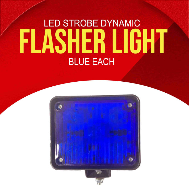 LED Strobe Dynamic Flashing Light Blue Each