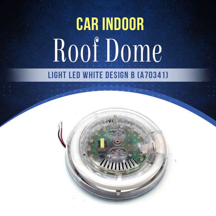 Car Indoor Roof Dome Light LED White Design B (a70341)