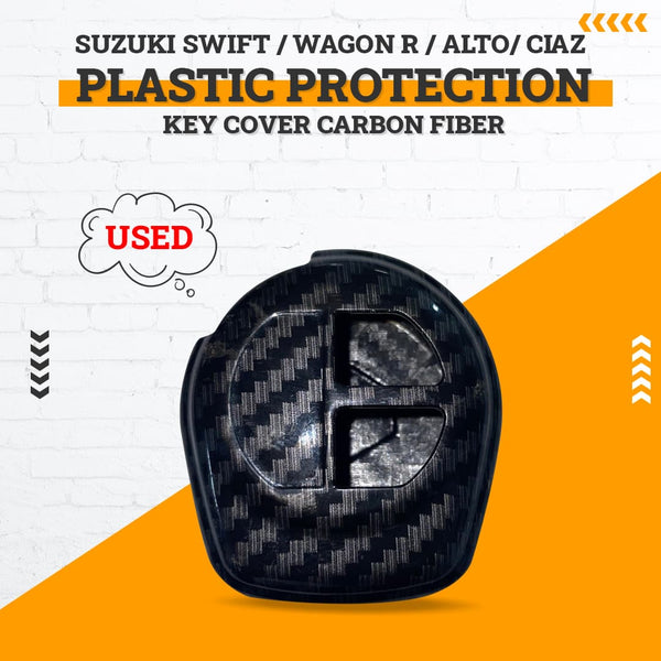 Used Suzuki Swift / Wagon R / Alto/ Ciaz Plastic Protection Key Cover Carbon Fiber